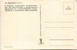 Magyar Népköztársaság, Alkotmány 9. §. Művészeti Alkotások / Hungarian socialist propaganda (vágott ...