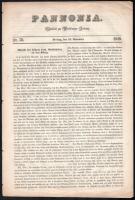 1848 Pannonia. Beilage zur Preßburger Zeitung. 1848. nov. 10., Nr. 58. Pozsony, Wigand-ny., 149-152 p. Német nyelven. Korabeli hírekkel.