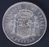 Spanyolország 1882. 5P Ag fém hamisítványa (fake)