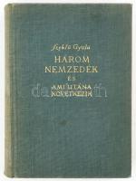 Szekfű Gyula: Három nemzedék és ami utána következik. Bp., 1938, Kir. M. Egyetemi Nyomda, 514 p. Kiadói aranyozott egészvászon-kötés, nagyrészt jó állapotban, kissé fakó gerinccel, a címlapon névbejegyzéssel (Varvasovszky Katalin).