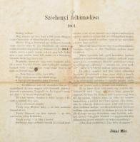 1861 Emléklap az 1860 évből. Magyarország nem volt, hanem lesz! Széchenyi István szállóigéje alatt a...