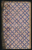 1861 Arad, Vándorkönyv német és magyar nyelven, viaszpecséttel, ragasztott gerinccel