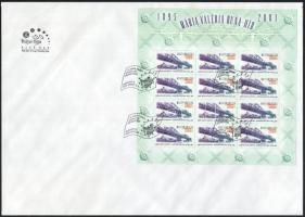 2001 Mária Valéria Duna-híd kisív FDC-n