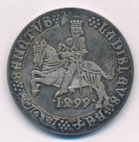 Gerl Károly (1857-1907) 1990. "Magyar Numizmatikai Társulat tagsági érem - Szent László" névre szóló Ag emlékérem (30,70g/0.925/42,5mm) T:UNC,AU (eredetileg PP) patina Adamo MNT1