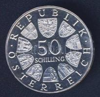 Ausztria 1968. 50Sch Ag "50 éves a Köztársaság" T:PP