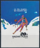 1987 Téli olimpia (VIII.) Calgary vágott blokk (4.000)