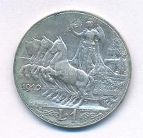 Olaszország 1910R 1L Ag "III. Viktor Emánuel" T:AU,XF Italy 1910R 1 Lira Ag "Vittorio...