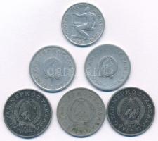 1953. 50f + 1949. 1Ft + 1950. 1Ft + 1950. 2Ft (2x) + 1952. 2Ft T:F patina