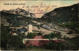 Nagykemlék, Kalnik; látkép, plébániatemplom, várrom / general view, church, castle ruins. Naklada Ive Breyera Krizevei (Rb)