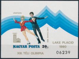 1979 Téli olimpia (VI.) Lake Placid vágott blokk (5.000)