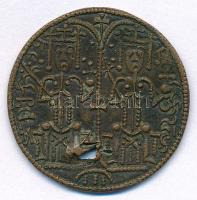 1172-1196. Rézpénz Cu "III. Béla" T:XF lyuk Hungary 1172-1196. Copper Coin Cu "Béla I...
