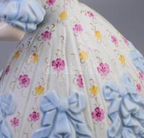 Herendi Déryné nagy méretű figura, Terv.: Ligeti Miklós. kézzel festett, jelzett, hibátlan 36 cm