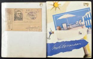 Kb. 144 db régi művészeti képeslap 2 berakóban (64 + 80 férőhelyes) / Cca. 144 pre-1945 art postcard...