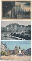 21 db régi külföldi város képeslap / 21 pre-1945 European town-view postcards