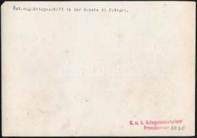 cca 1914 S.M.S. Monarch. Nagyméretű, fekete-fehér eredeti fénykép a Cs. és Kir. Hadügyminisztérium s...