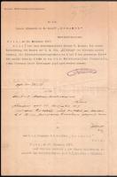 1917 Nagy eredeti adatlap (Auskunftnogen) az S.M.S. Monarch hajópecsétjével. A bécsi haditengerészet...