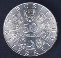 Ausztria 1974. 50Sch Ag "1200 éves a Salzburgi Dóm" T:1-/2+