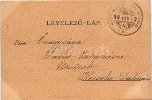 1899 (Vorläufer) Gács, Halic; vár, kastély. Redlinger Ignác kiadása / castle (EK)