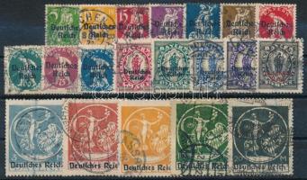 Deutsches Reich 1920 Forgalmi sor Mi 119-138 (Mi EUR 120.-)