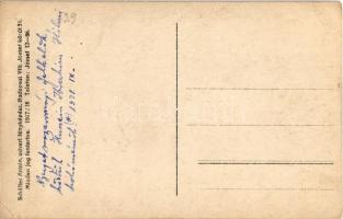 1921 Fraknó, Forchtenstein; Nyugat-magyarországi felkelők a Neptun-kút előtt, Hussein Ibrahim Hilmi ...