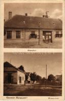 1943 Karancs, Karanac; Községháza, Fő utca. Adani László kiadása / town hall, main street (EK)