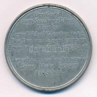 Franciaország - Strassburg DN(19.század) "Strassburgi Katedrális" szign. nélküli ón emléké...