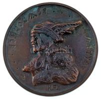 1995. "83. Attila Cserkészcsapat Emlékérme 1920-1995" kétoldalas bronz emlékérem. Szign.: H.R. (72mm) T:AU patina