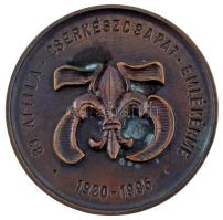 1995. "83. Attila Cserkészcsapat Emlékérme 1920-1995" kétoldalas bronz emlékérem. Szign.: ...