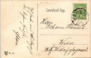 1909 Budapest V. Deák Ferenc tér, Lichtscheindl Étterem háromemeletes épülete (helyén ma a The Ritz ...