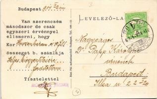 1914 Budapest V. Mössmer József asztalnemű menyasszonyi kelengye üzlete hátoldalon az üzlet reklámjá...