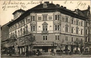 1910 Budapest VIII. Szeiffert Antal Valéria kávéháza, villamos. József körút 87. (EB)