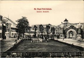 Budapest XIV. Angol Park, hegyi vasút hullámvasút, Alpesi Falu. Igazgató tulajdonos: Meinhardt Fr. Curt (fa)