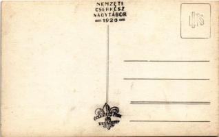 1926 Budapest IV. Újpest, Népsziget, Nemzeti Cserkész Nagytábor, ebéd / Hungarian scout camp. photo