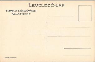 Budapest XIV. Téli sport az Állatkertben. Budapest Székesfővárosi Állatkert reklámlapja. Szánkózók. ...