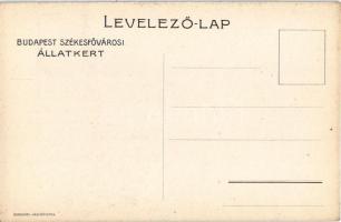 Budapest XIV. Téli sport az Állatkertben. Budapest Székesfővárosi Állatkert reklámlapja. Jégpálya, s...