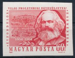 1964 Évfordulók - Események II. Karl Marx vágott bélyeg