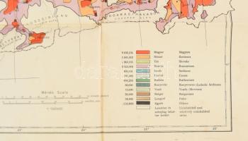 Magyarország néprajzi térképe a népsűrűség alapján. Szerkesztette gróf Teleki Pál. Ethnographical ma...