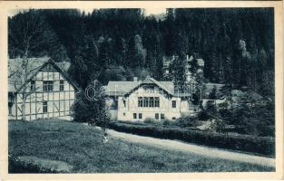 1931 Lublófürdő, Kúpele Lubovna; Hostinec a villa Sylvia / Gasthaus und Villa Sylvia / Vendéglő és Sylvia villa / restaurant, villa (fa)