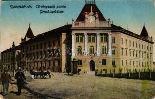 1918 Gyulafehérvár, Alba Iulia; Törvényszék / Gerichtsgebäude / court (fa)