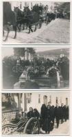 Besztercebánya, Banská Bystrica; temetés / funeral - 3 db régi fotó képeslap / 3 pre-1945 photo postcards