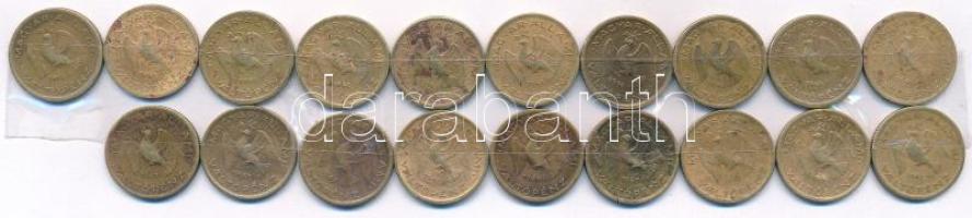 1946-1948. 10f tombak (19x) T:XF,VF