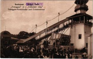 Budapest XIV. Városliget, Angol Park, Toboggan és a Felfordult világ. Meinhardt Fr. Curt (EK)