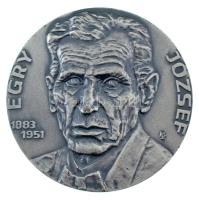 Képíró Zoltán (1944-1981) 1977. "Egry József 1883-1951 / Keszthely Város Nagyjai Sorozat IX. - MÉE Keszthely" ezüstpatinázott bronz emlékérem (60mm) T:AU  Adamo KE12