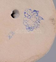 Kispesti madár. Kézzel festett, jelzett, 14 cm