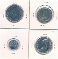 Olaszország 1922. 1L Ni + 1940. 2L acél "III. Viktor Emánuel" + 1958. 500L Ag + 1970. 1L A...