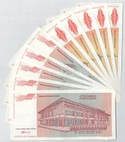 Jugoszlávia 1993. 5.000.000.000D (5x) sorszámkövetők "AA 6078261 - AA 6078265" + 500.000.0...