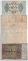 Németország / Weimari Köztársaság 1922. 100M + 500M (3x, ebből 2xklf) T:F,VG Germany / Weimar Republ...