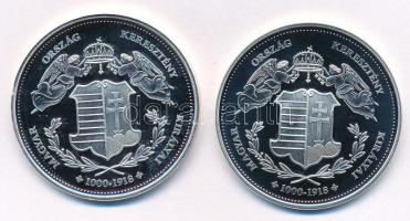 DN "Magyarország Keresztény Királyai / II. László 1162-1163" jelzetlen Ag emlékérem kapszu...