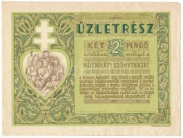 ~1940. "Közjóléti Szövetkezet" 2P-ről, kitöltetlen T:XF