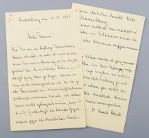 1912 Azonosítatlan Ferdinánd feladó levele a Habsburg család egyik tagjának, Kalksburgból, a híres katolikus nevelő intézetből, gyermekvédelmi intézet ügyében, megemlítve több más Habsburg családtagot is 5 beírt oldalon / Letter from Ferdinand ... to a member of the Habsburg family from Kalksburg, the famous Catholic educational institute, regarding the child protection institute, mentioning several other members of the Habsburg family on 5 pages
